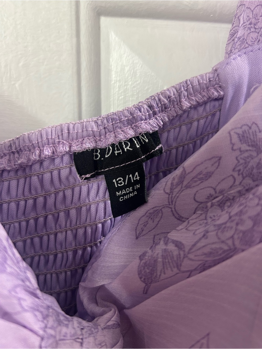 B Darlin Lavender Floral Maxi Dress Size 13/14 | Garden Party Wedding Guest - Picture 5 of 6